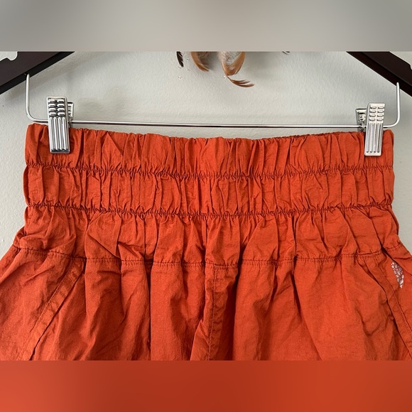 Free People Movement The Way Home Women’s Running Shorts Size M Burnt Orange - Picture 7 of 15